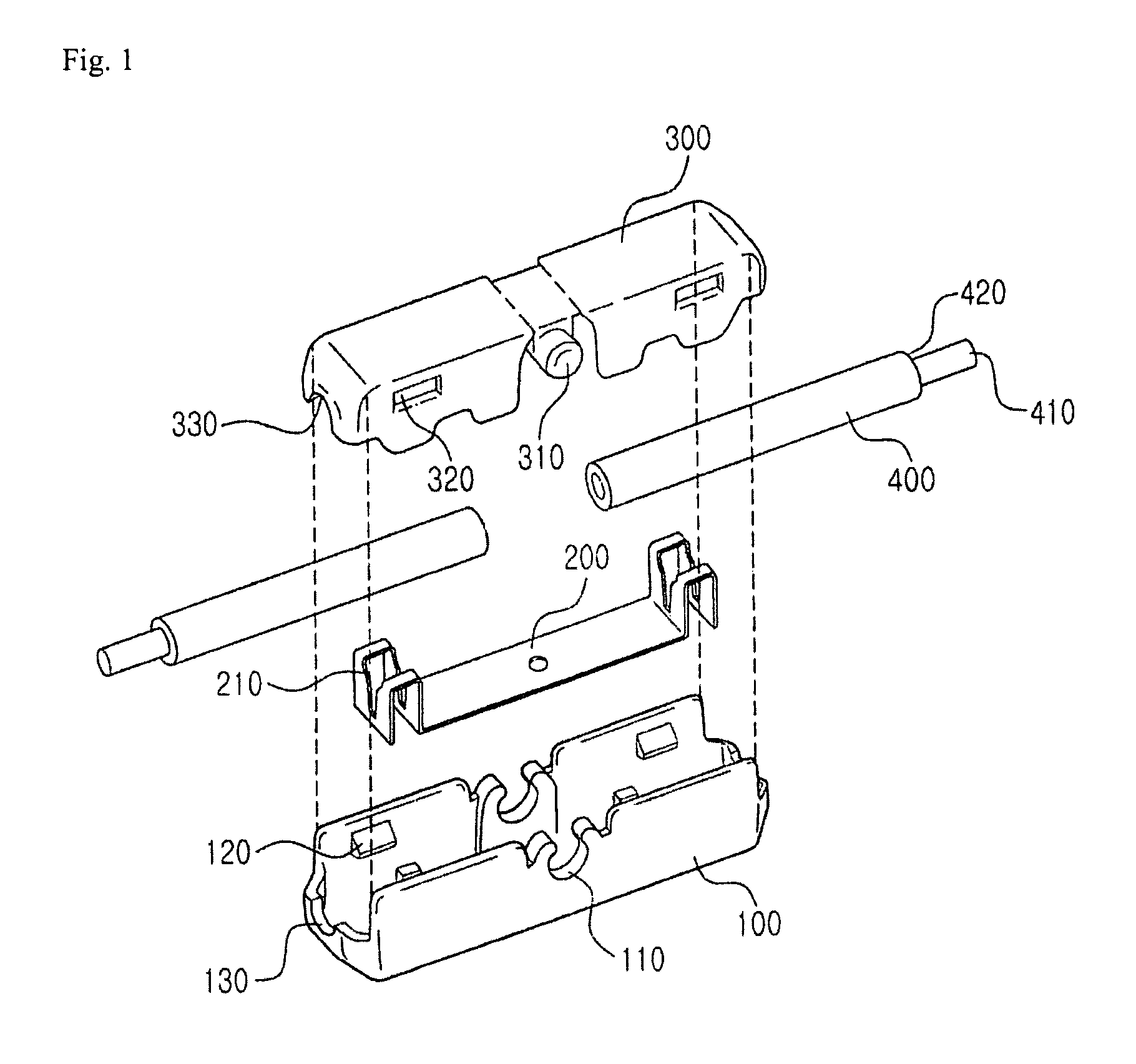 Electric wire connector for press connecting electric wires