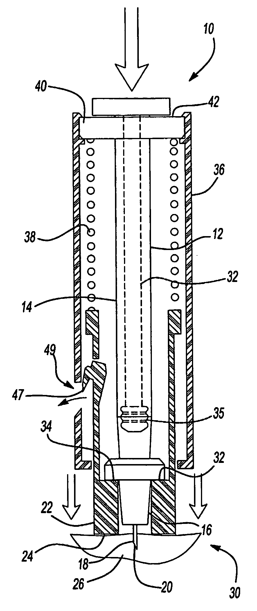 Prefillable intradermal delivery device with hidden needle and passive shielding