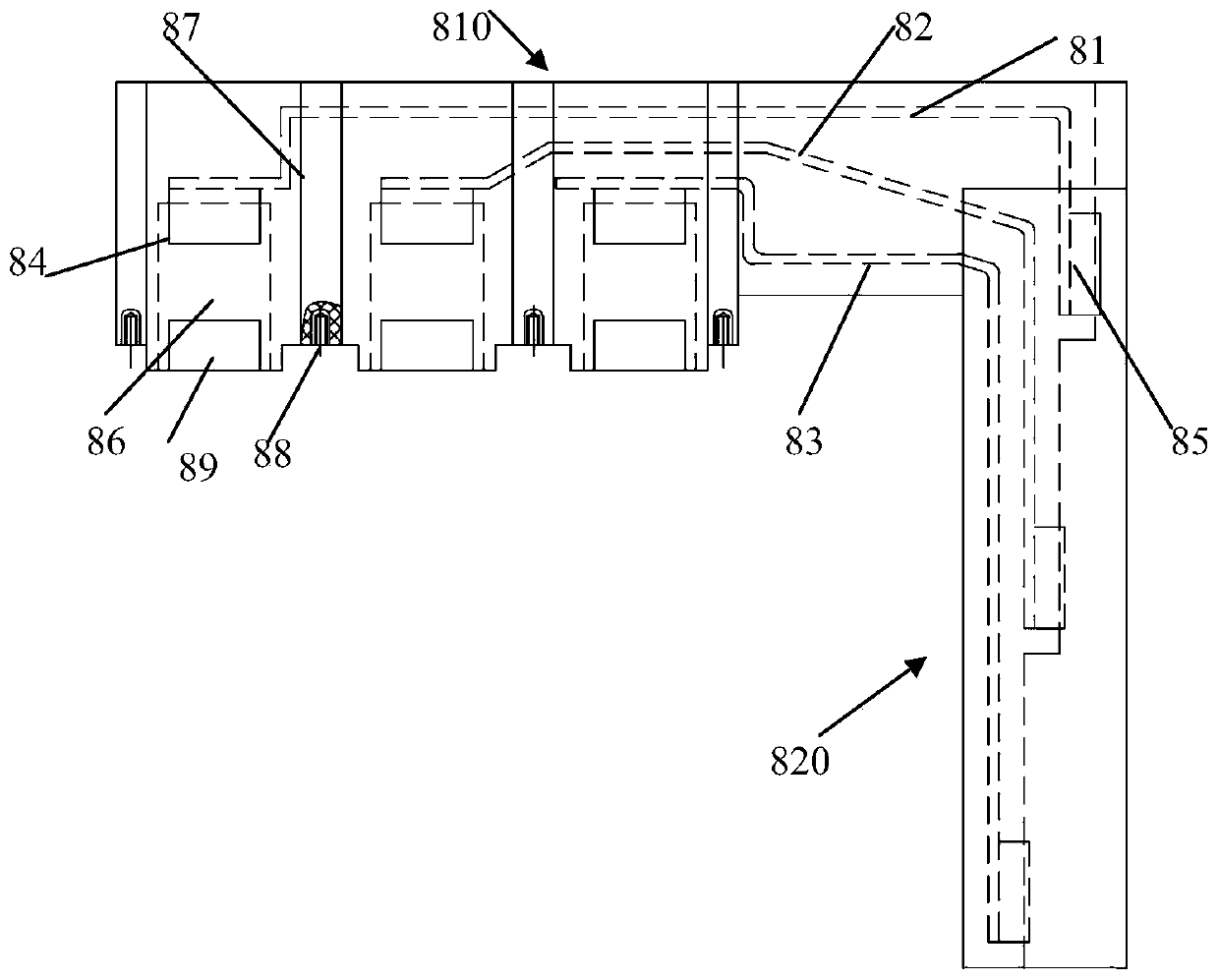 Vertical lift type high safety dual power supply device and control method