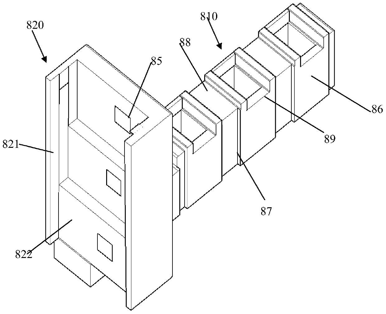 Vertical lift type high safety dual power supply device and control method