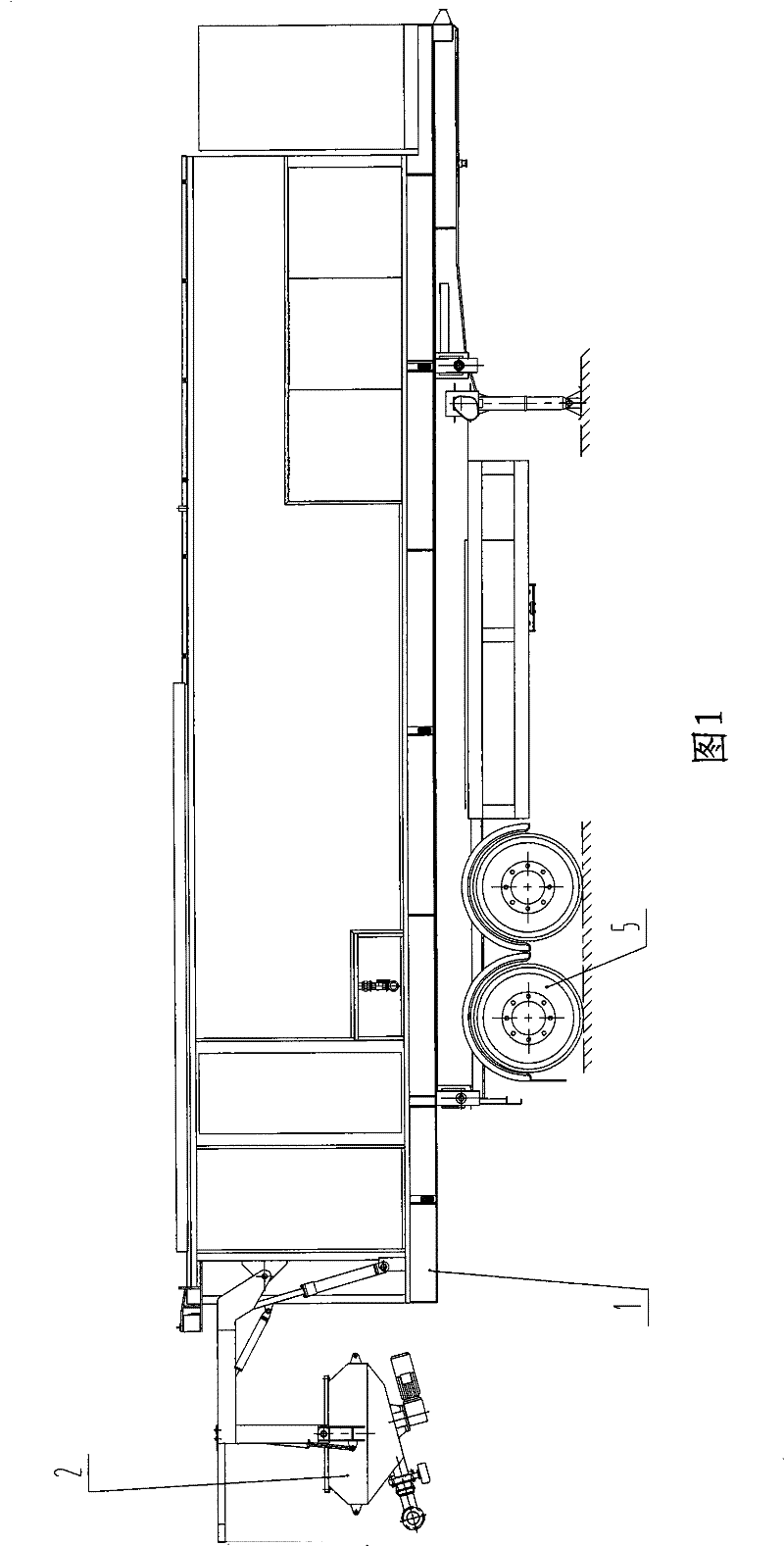 Mortar vehicle for concrete and asphalt