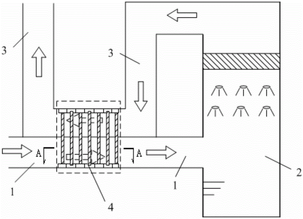 Integrated heat exchange device for wet desulphurization system