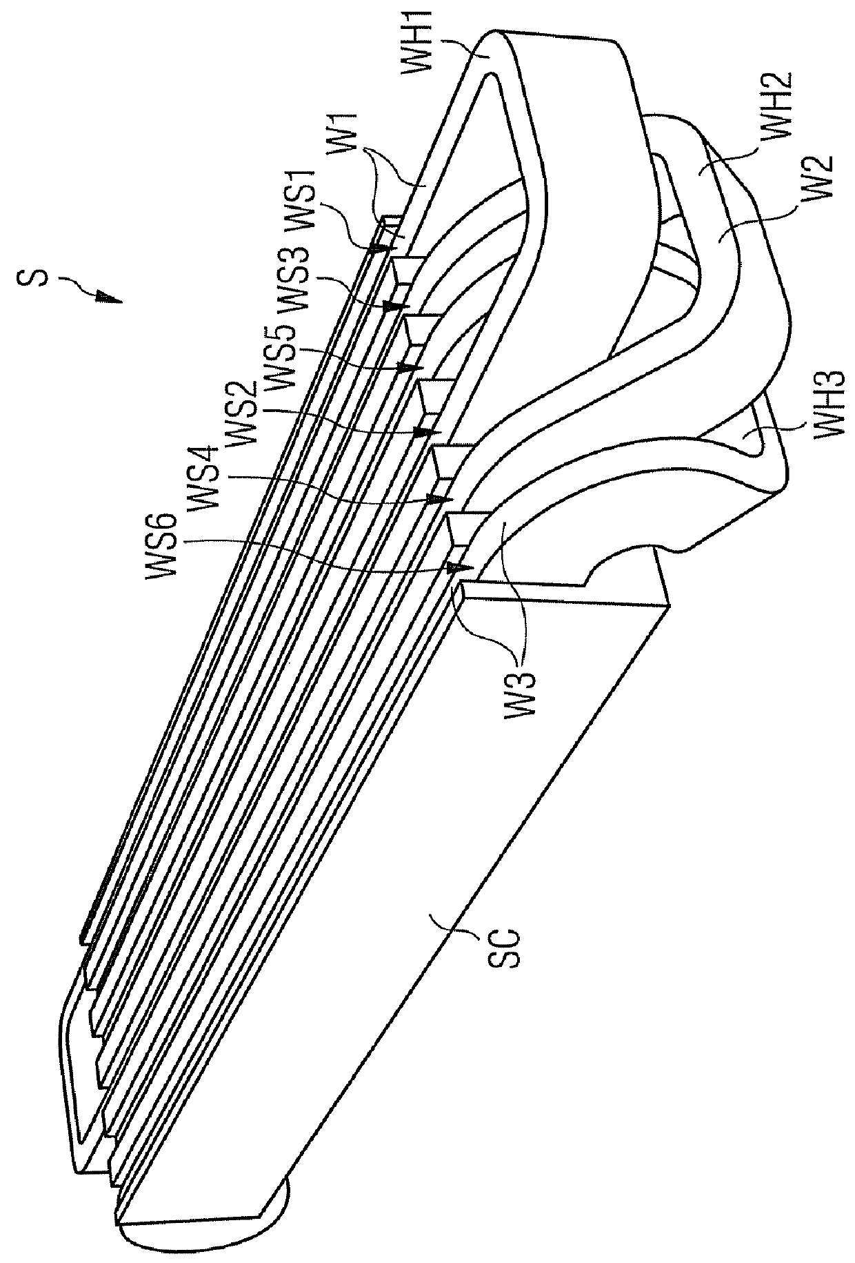 Group of three stator windings for a stator of an electric machine, a stator arrangement, a generator, and wind turbine