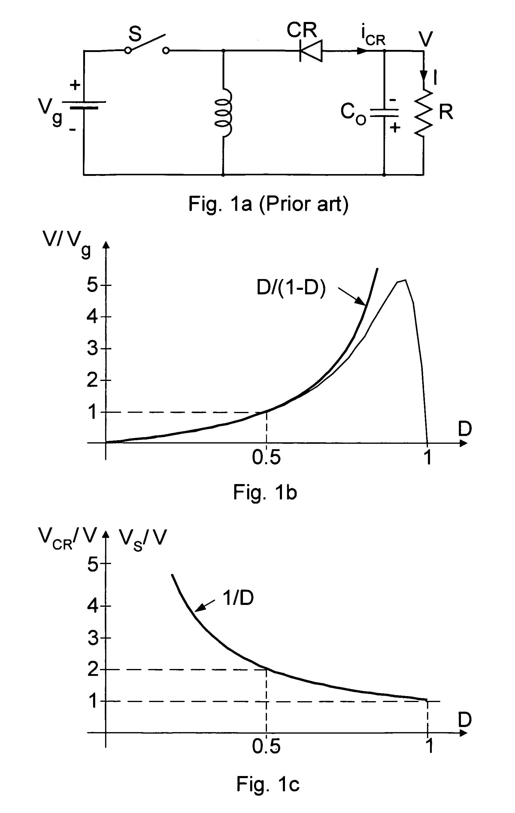 Voltage step-up switching DC-to-DC converter field of the invention