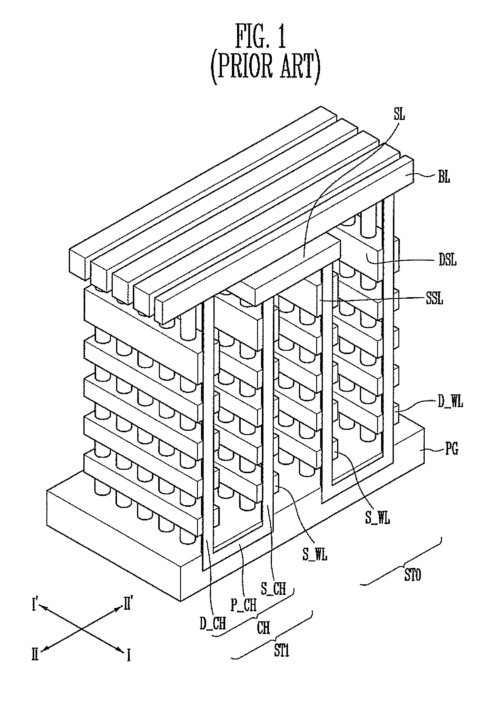 3D non-volatile memory device and method of manufacturing the same