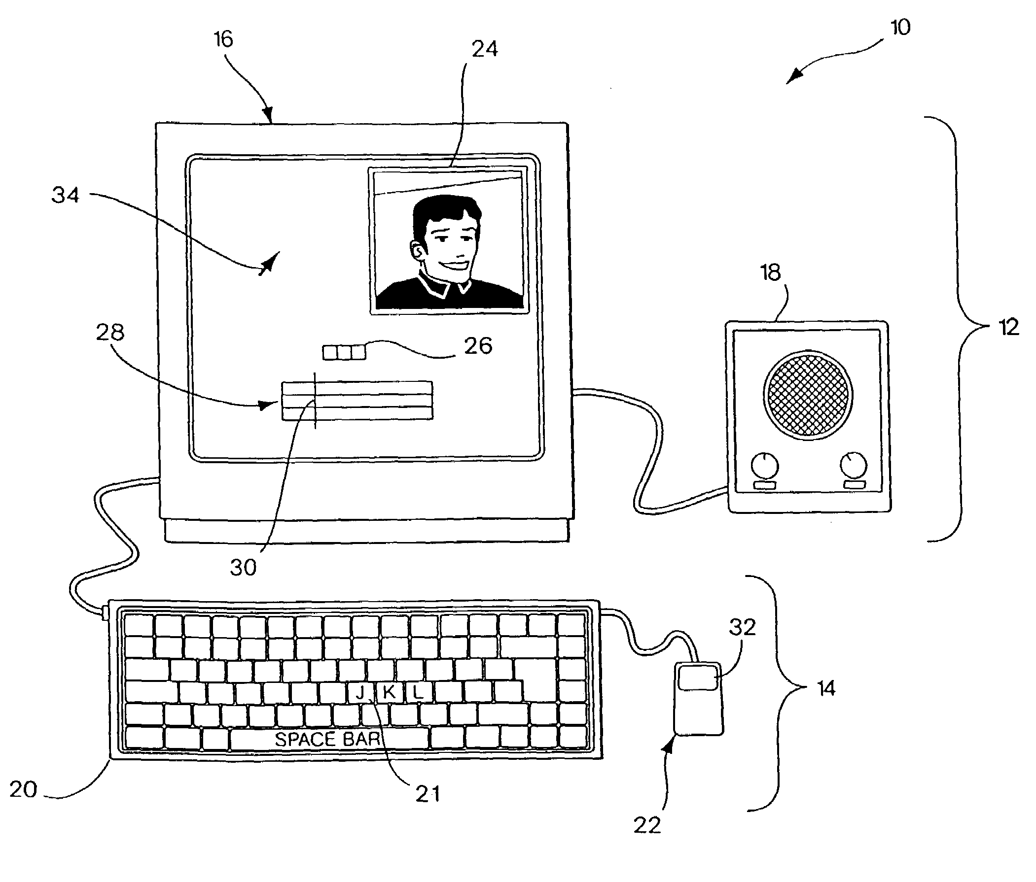 Media composition system with keyboard-based editing controls