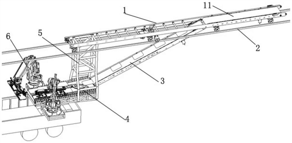 Bagged cement loading system