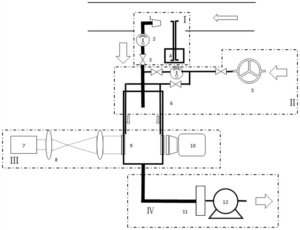 Pipeline pulverized coal particle size measuring device and measuring method