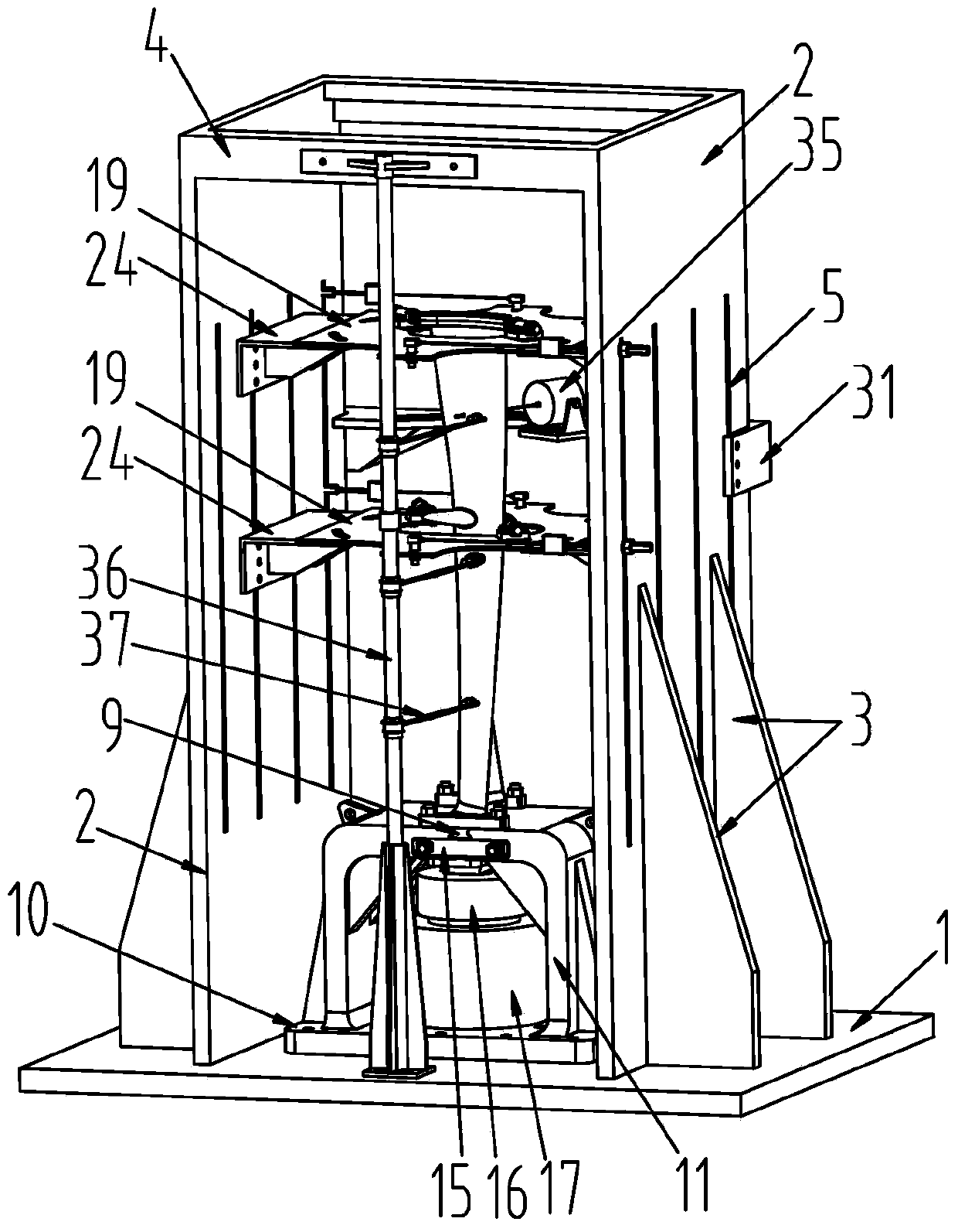 Testing apparatus for steam turbine blade with shroud ring and boss lashing wire structures