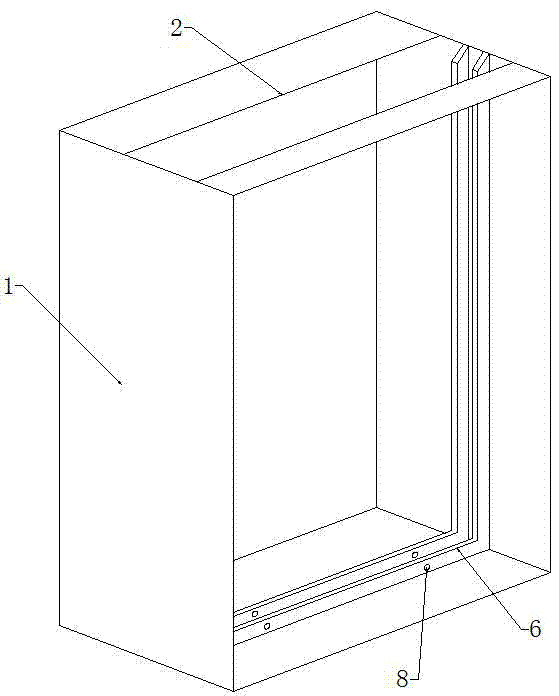 Inserting and dismounting type ventilation window