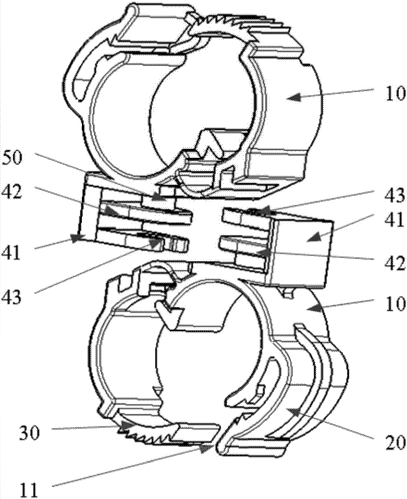 Wiring harness fixing and limiting pipe clamp