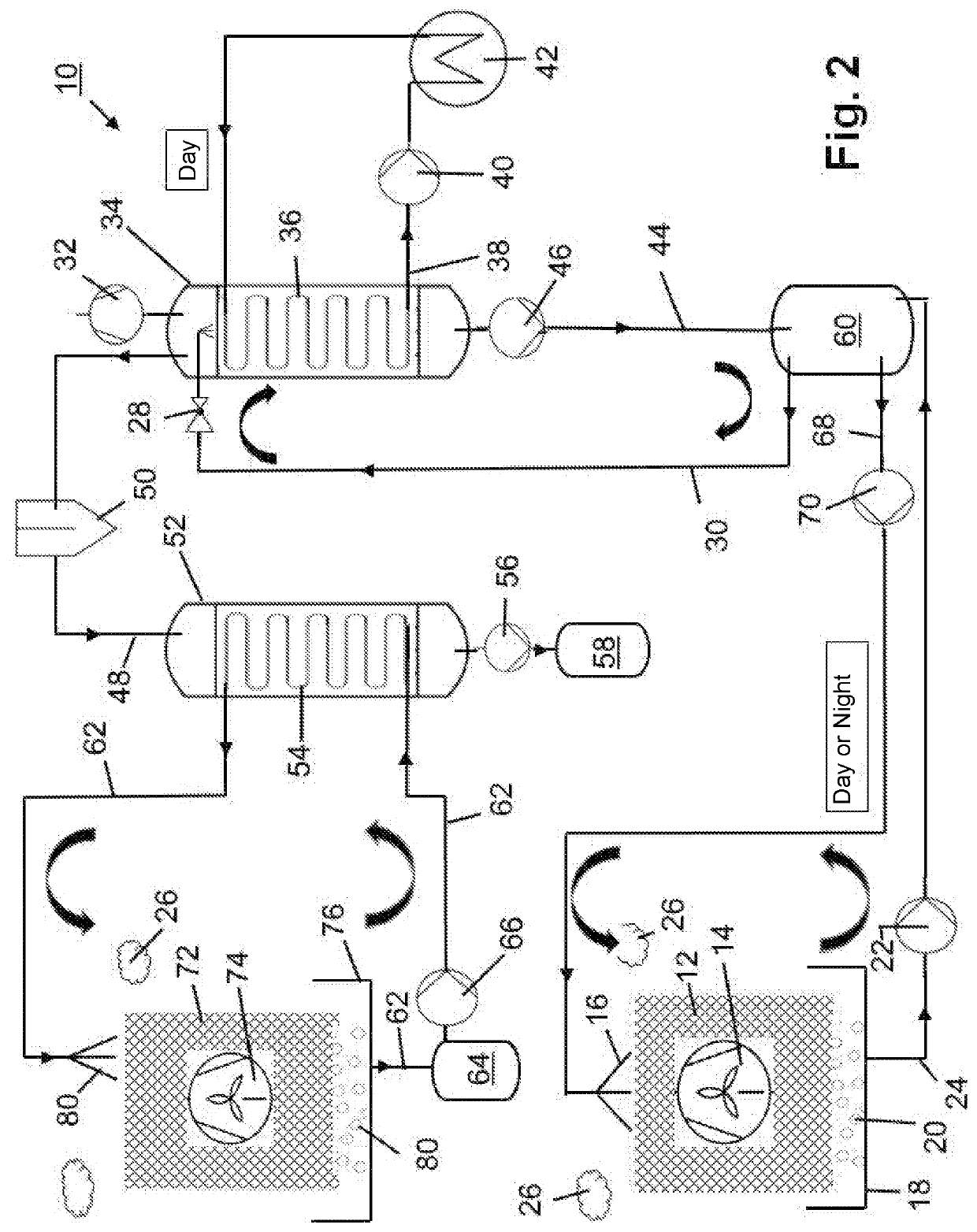 Method and device for obtaining water from ambient air