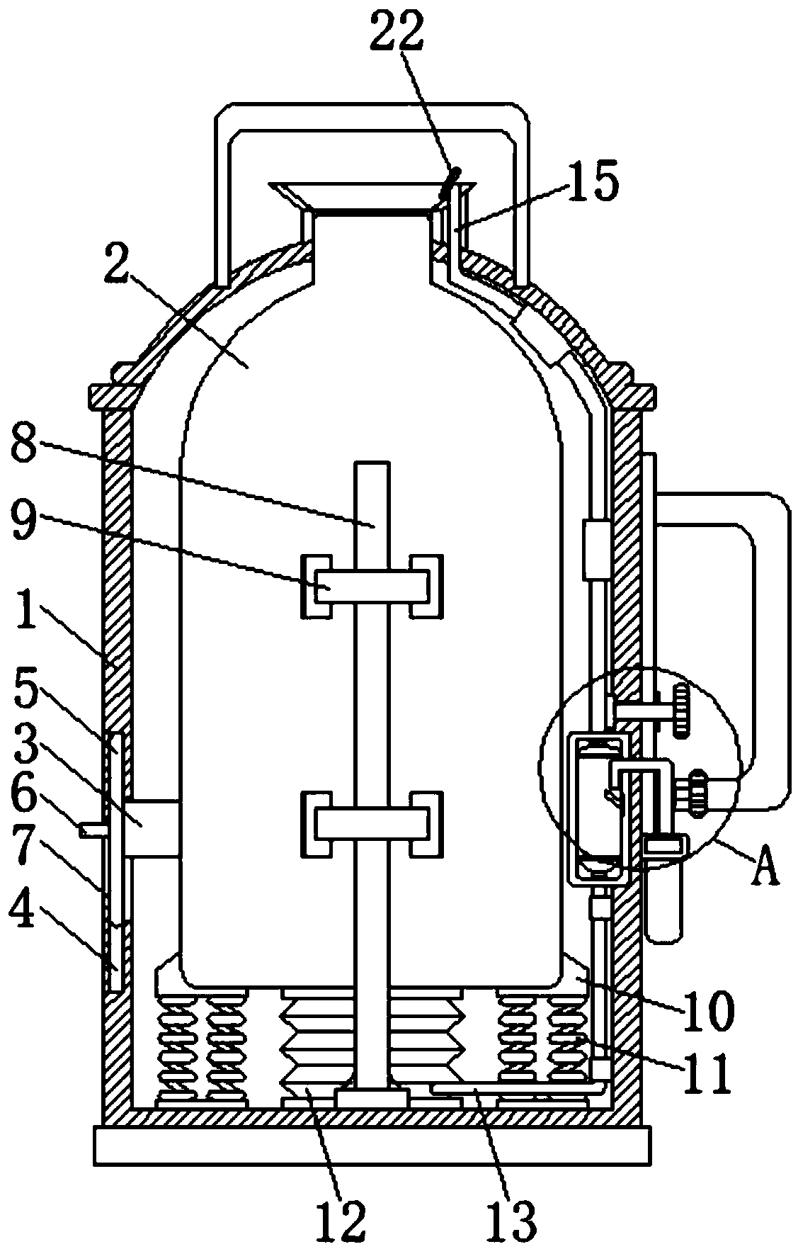 Thermos bottle capable of preventing hot steam from being released from bottle mouth to scald user's hand during irrigation