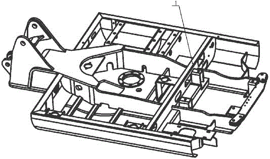Miniature excavator rotation frame
