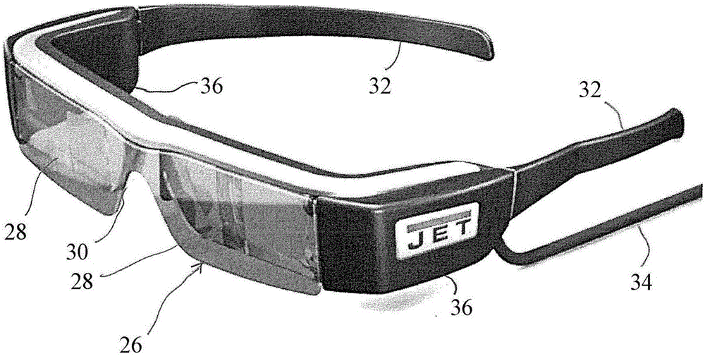 Wearable display for use with machine tool
