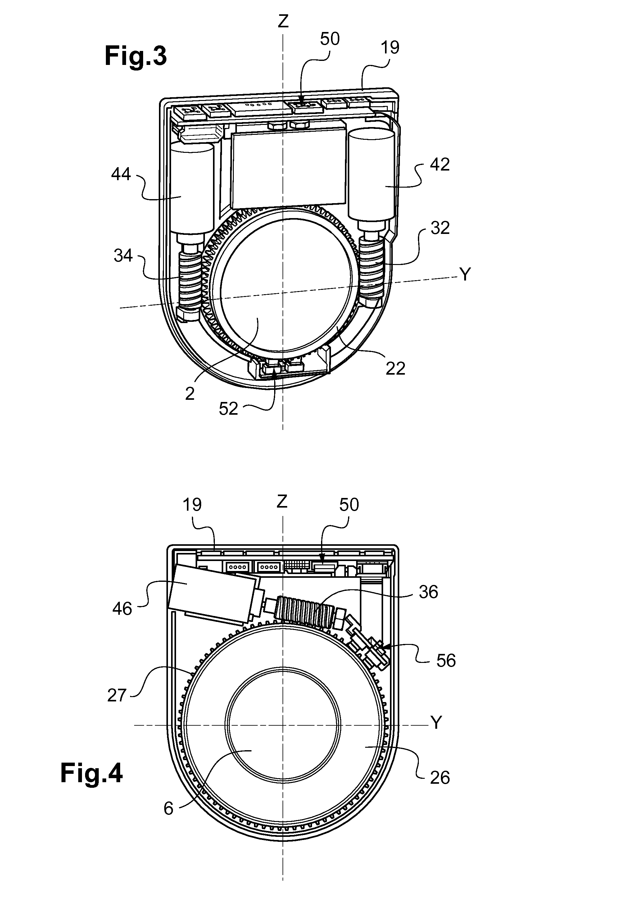 Phoropter, and method for measuring refraction using a phoroptor of said type