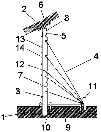 Auxiliary device for construction barricade and method of constructing barricade of auxiliary device