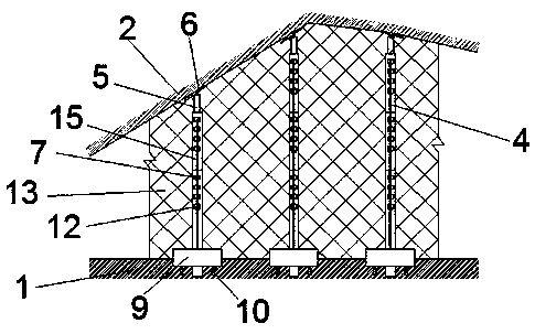 Auxiliary device for construction barricade and method of constructing barricade of auxiliary device