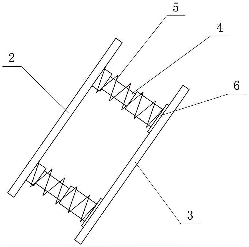 Automatic adjustment and deformation device of steel face dam