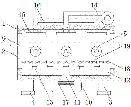 Spinning cloth drying device