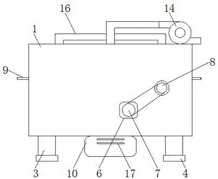 Spinning cloth drying device