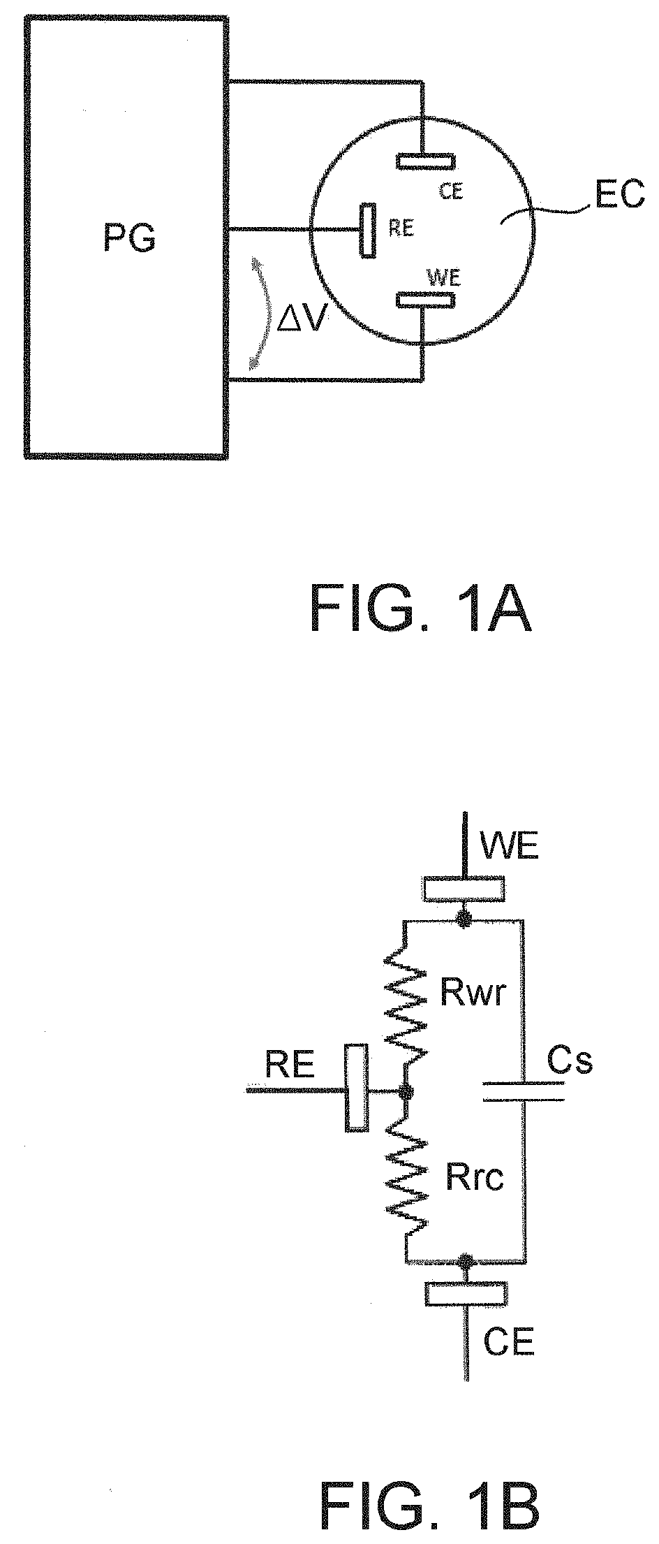 Interface electronic device for reading an output signal and for  controlling and conditioning a three-electrodes amperometric sensor