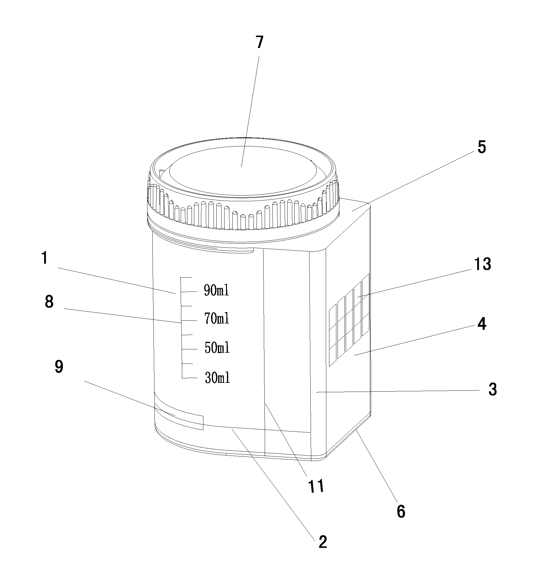 Collecting and testing device and method of use