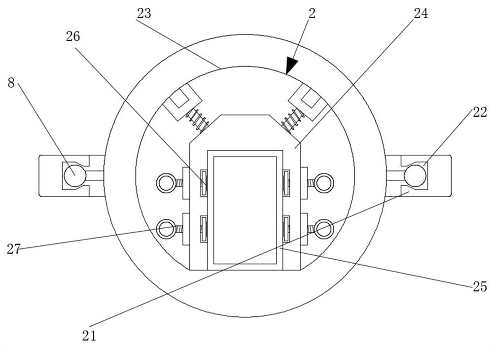 A vehicle-mounted shock-absorbing device capable of multi-directional anti-vibration for transporting precision instruments