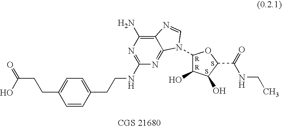 Combination of an adenosine A2A-receptor agonist and tiotropium or a derivative thereof for treating obstructive airways and other inflammatory diseases