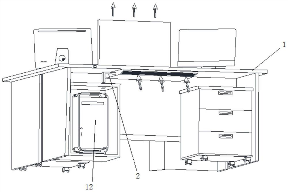 Desktop air curtain power device