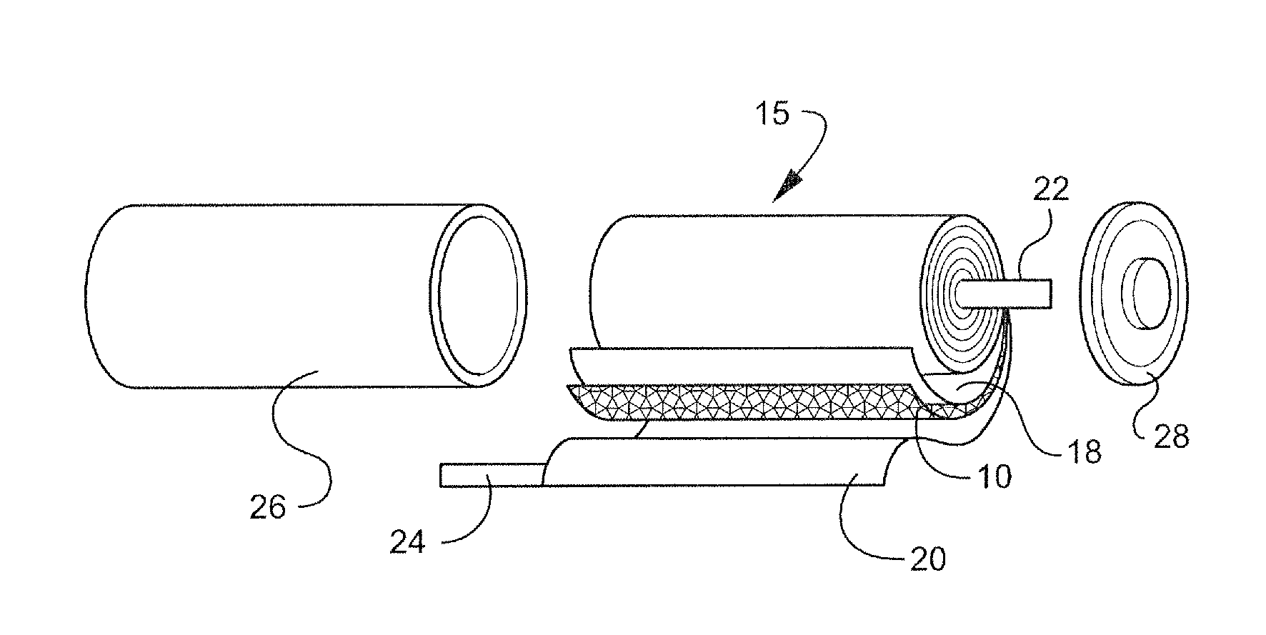 X-ray sensitive battery separators and related methods