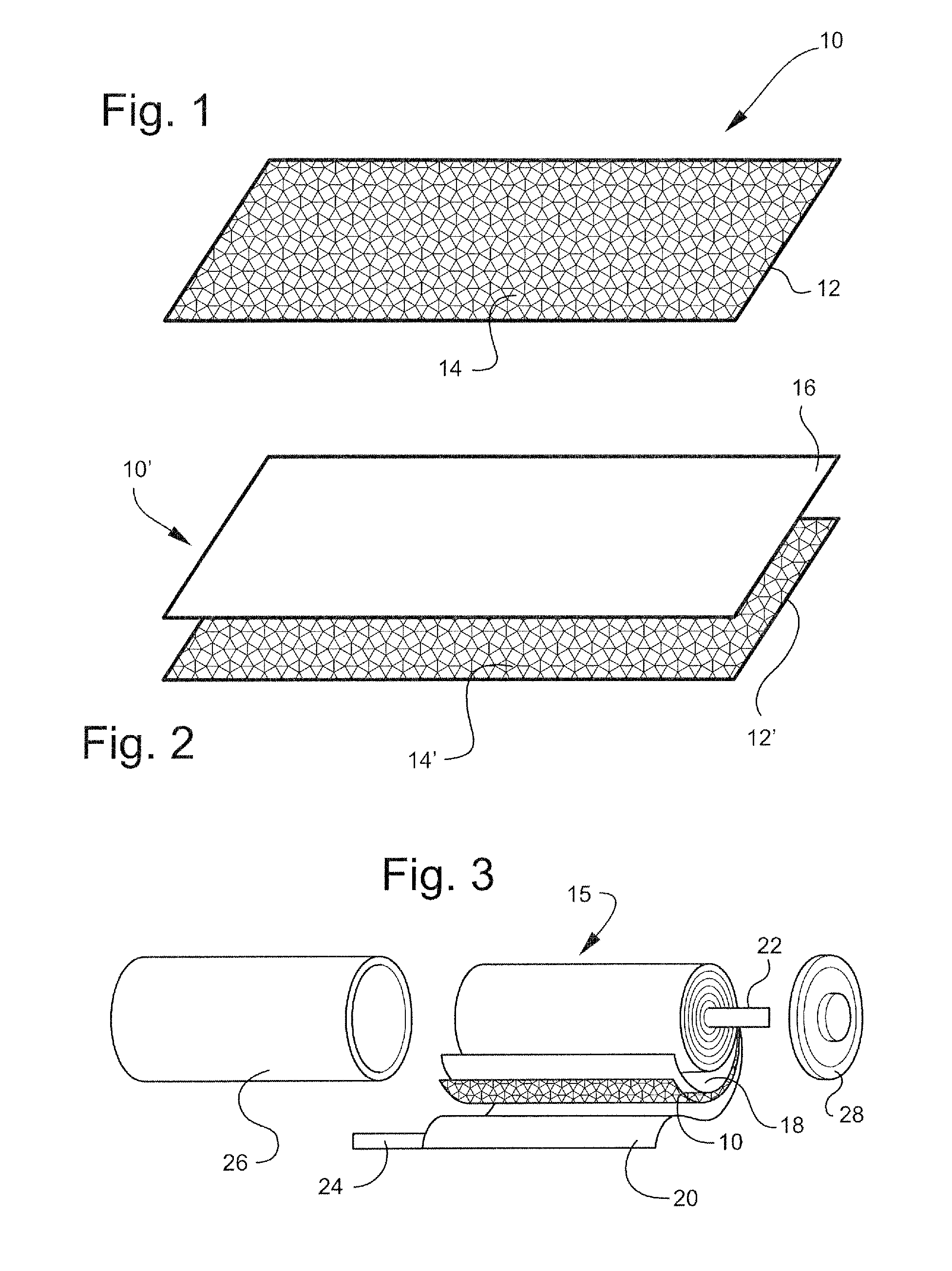 X-ray sensitive battery separators and related methods