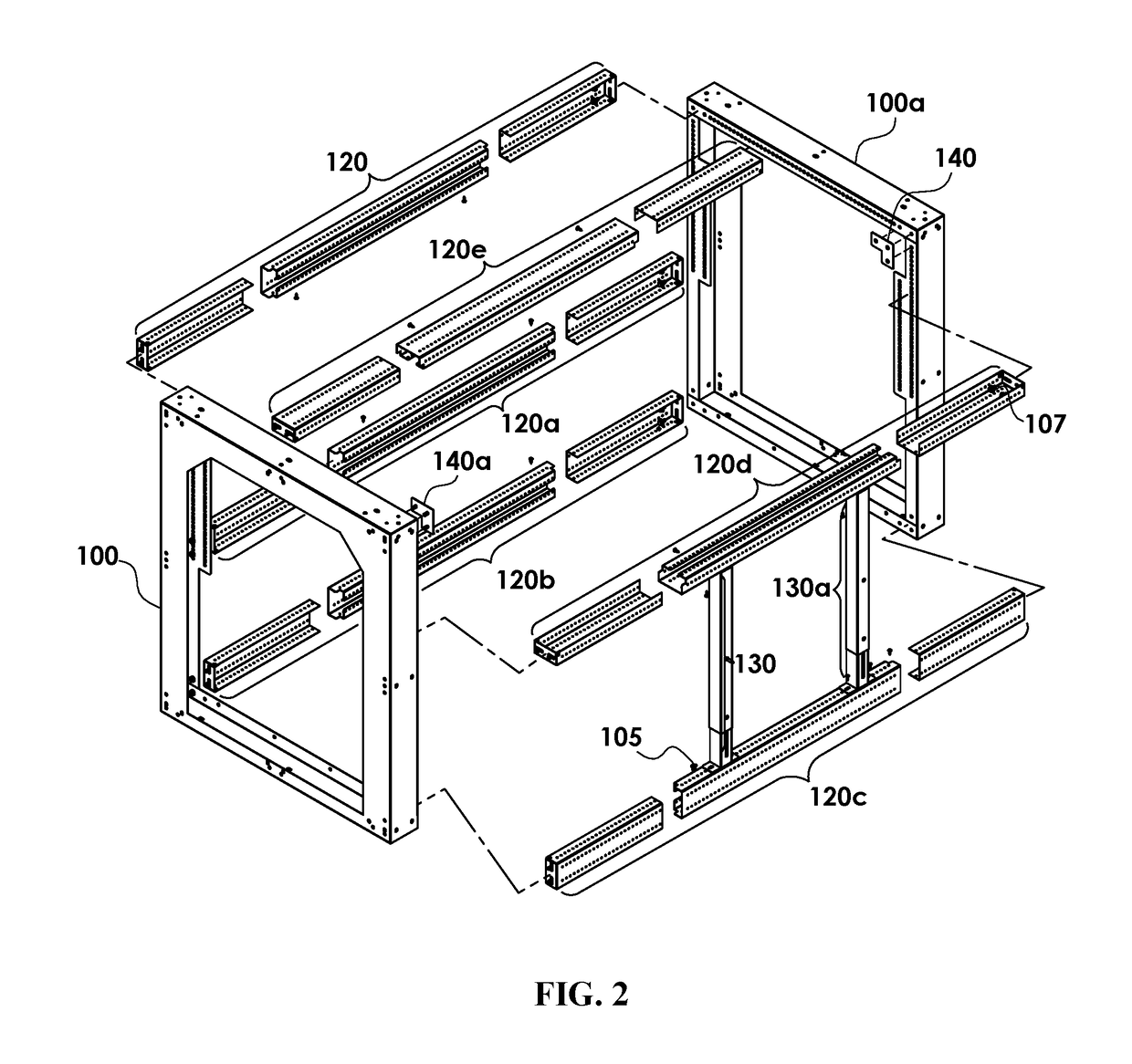 Modular flat-pack apparatus for customizable cabinetry framing