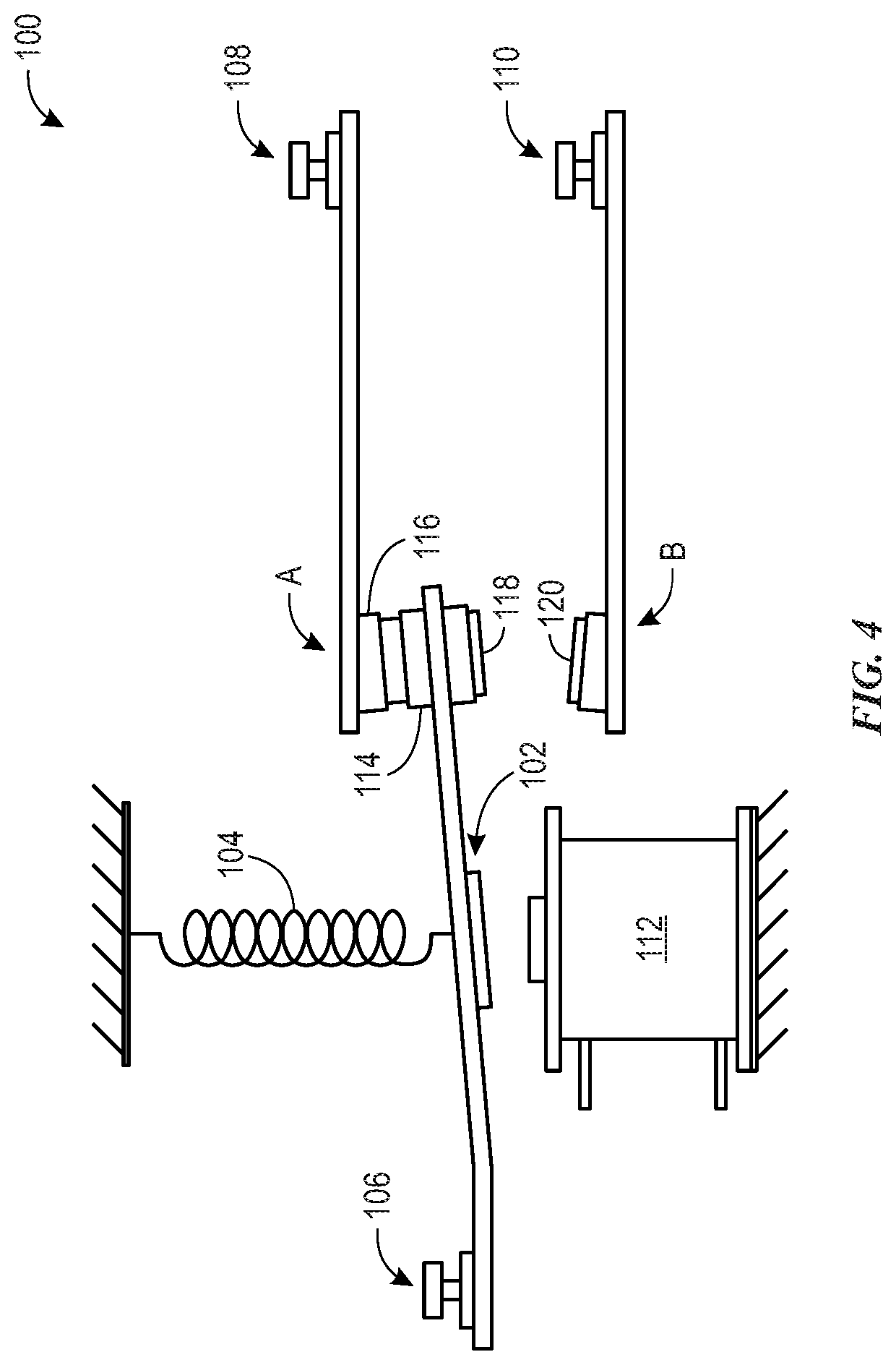 Sensing properties of switching devices using back emf measurements