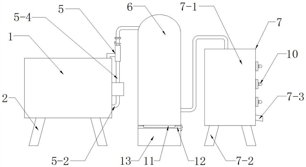 Waste acid water multi-purification filtering device capable of quickly replacing filter