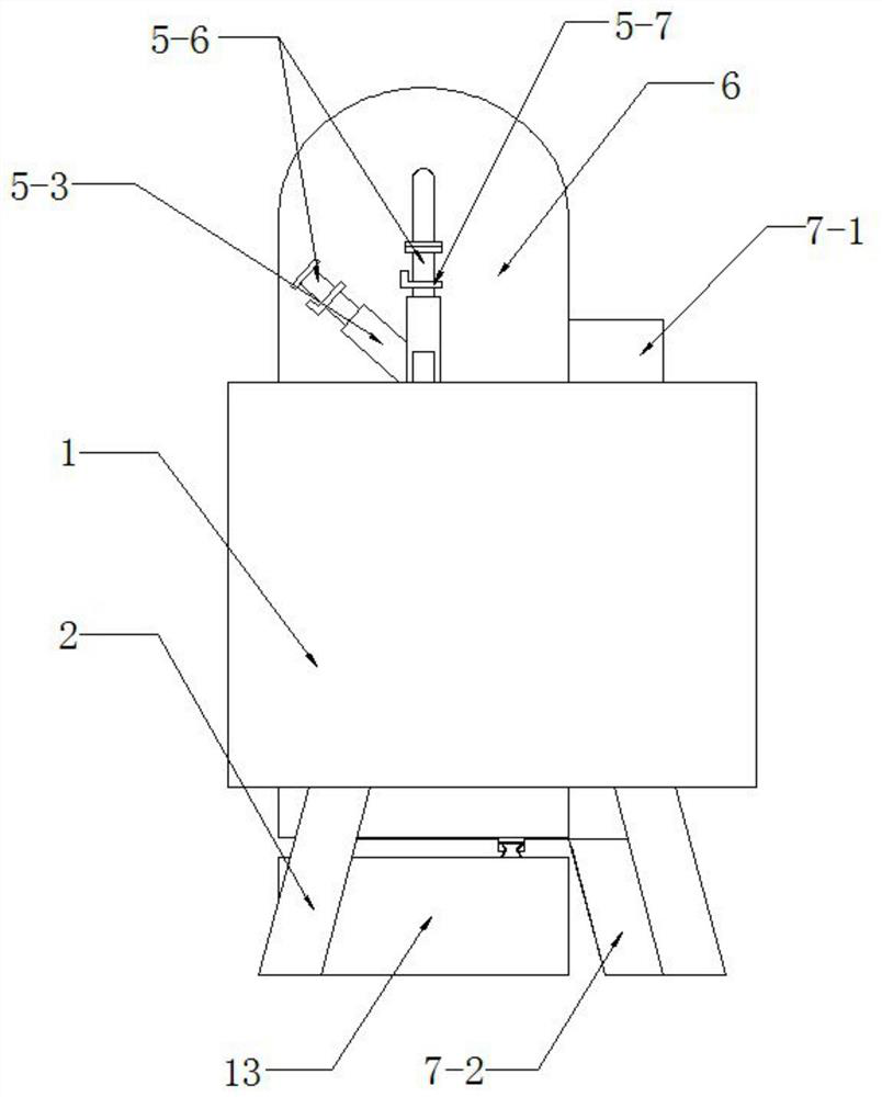 Waste acid water multi-purification filtering device capable of quickly replacing filter