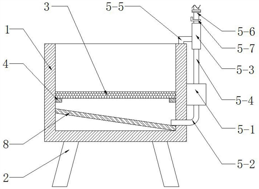 Waste acid water multi-purification filtering device capable of quickly replacing filter