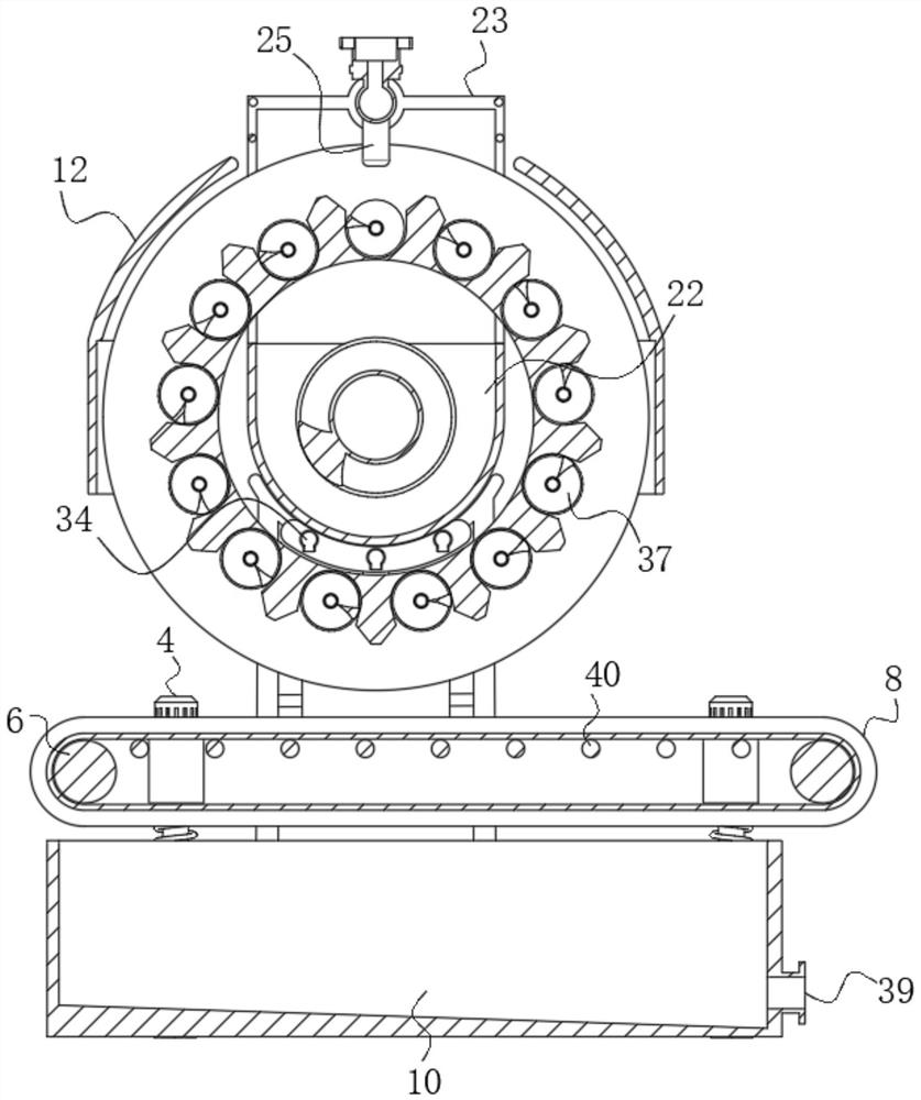 Drum-type sewage filtering device with self-maintenance mechanism
