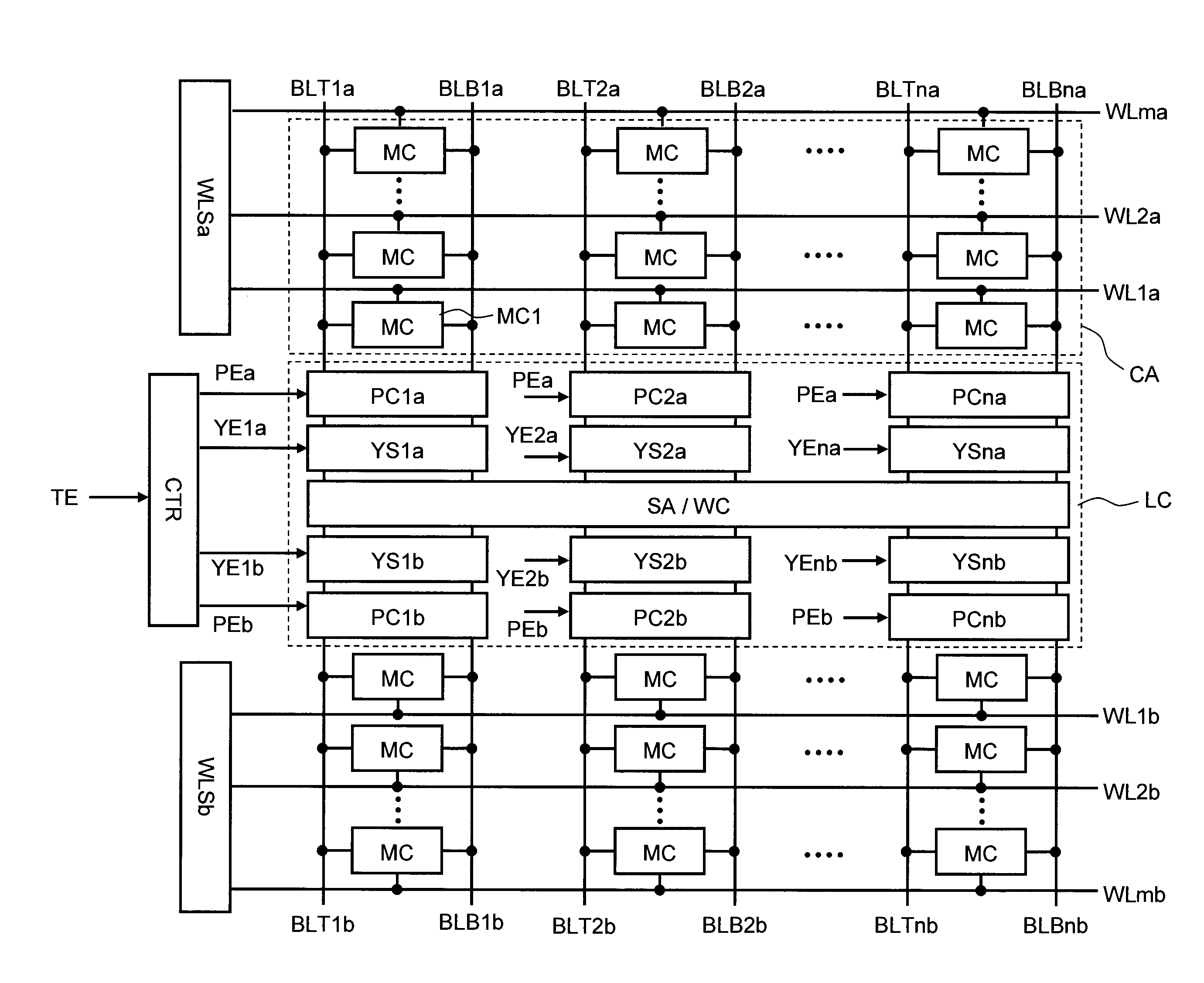 Semiconductor memory device and test method therefor