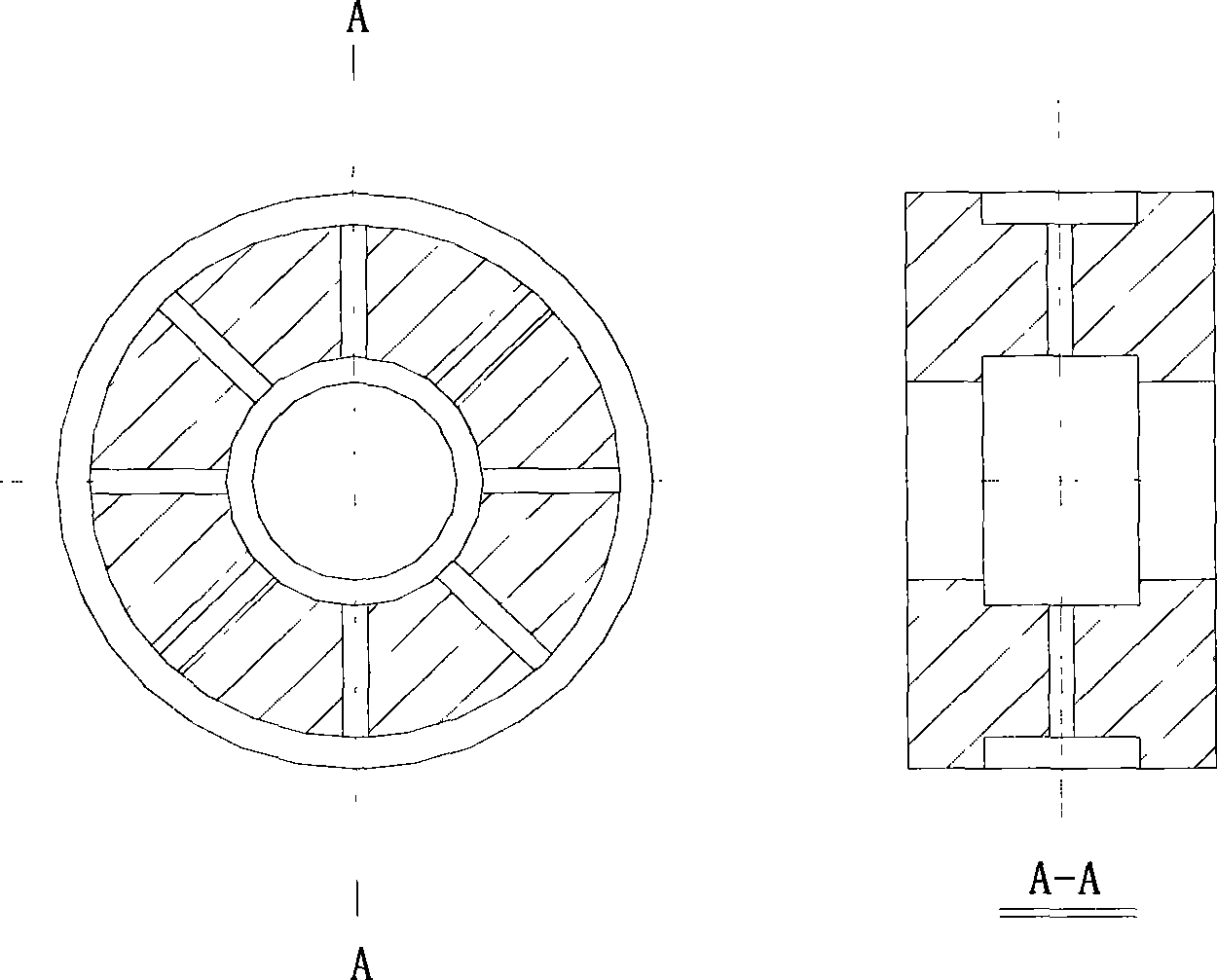 Star type and spiral combined coal supply apparatus