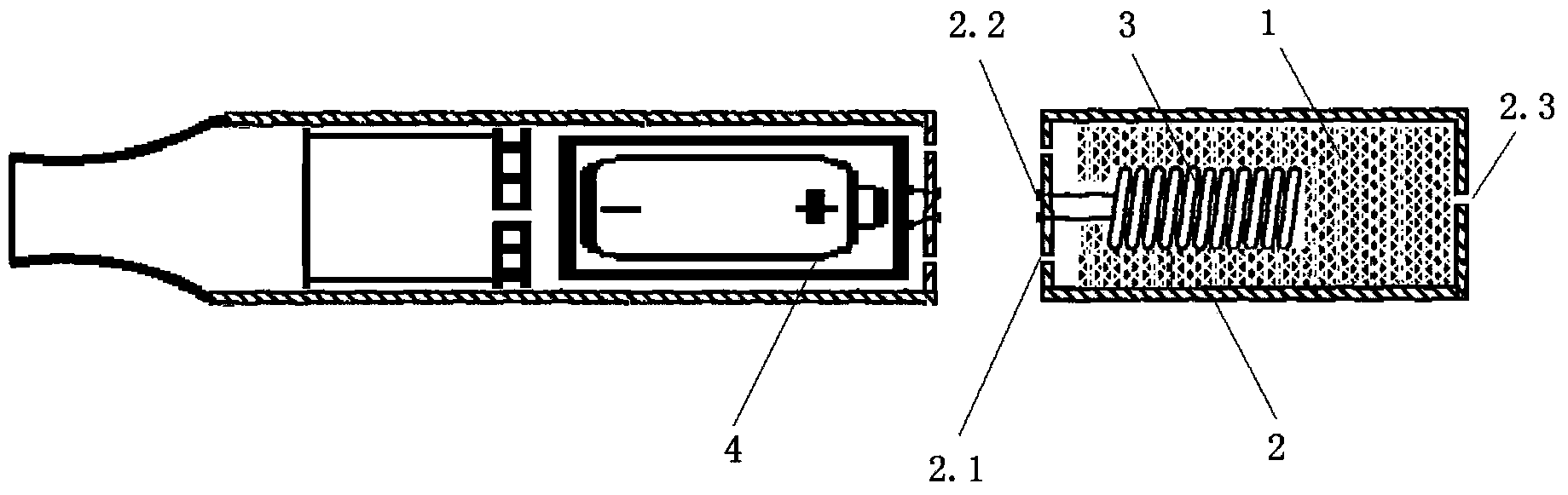 Gel type disposable electronic cigarette cartridge with electric heating wire arranged internally and with liquid fixed and preparation method thereof