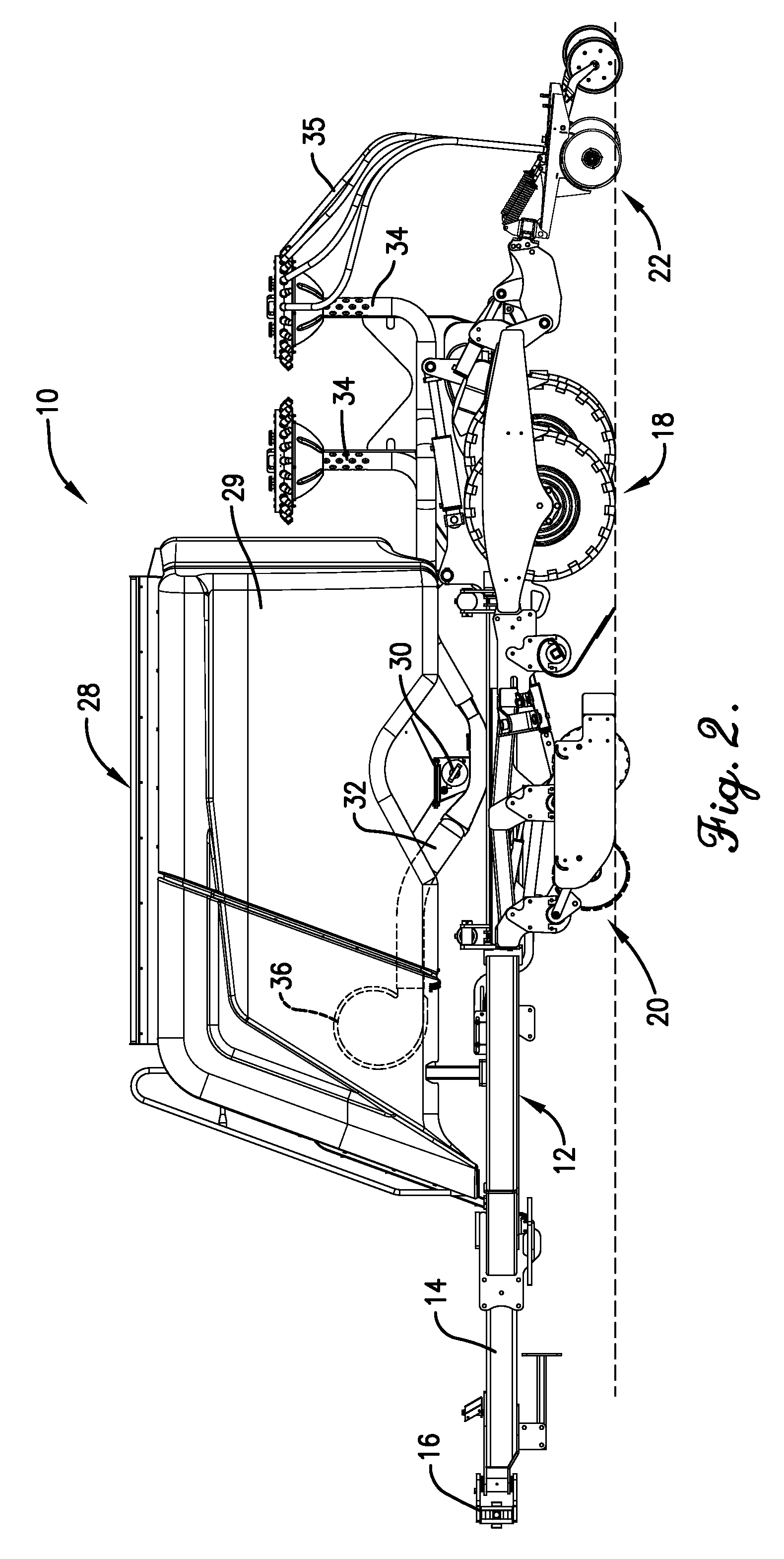 Agricultural implement having hopper weighing system