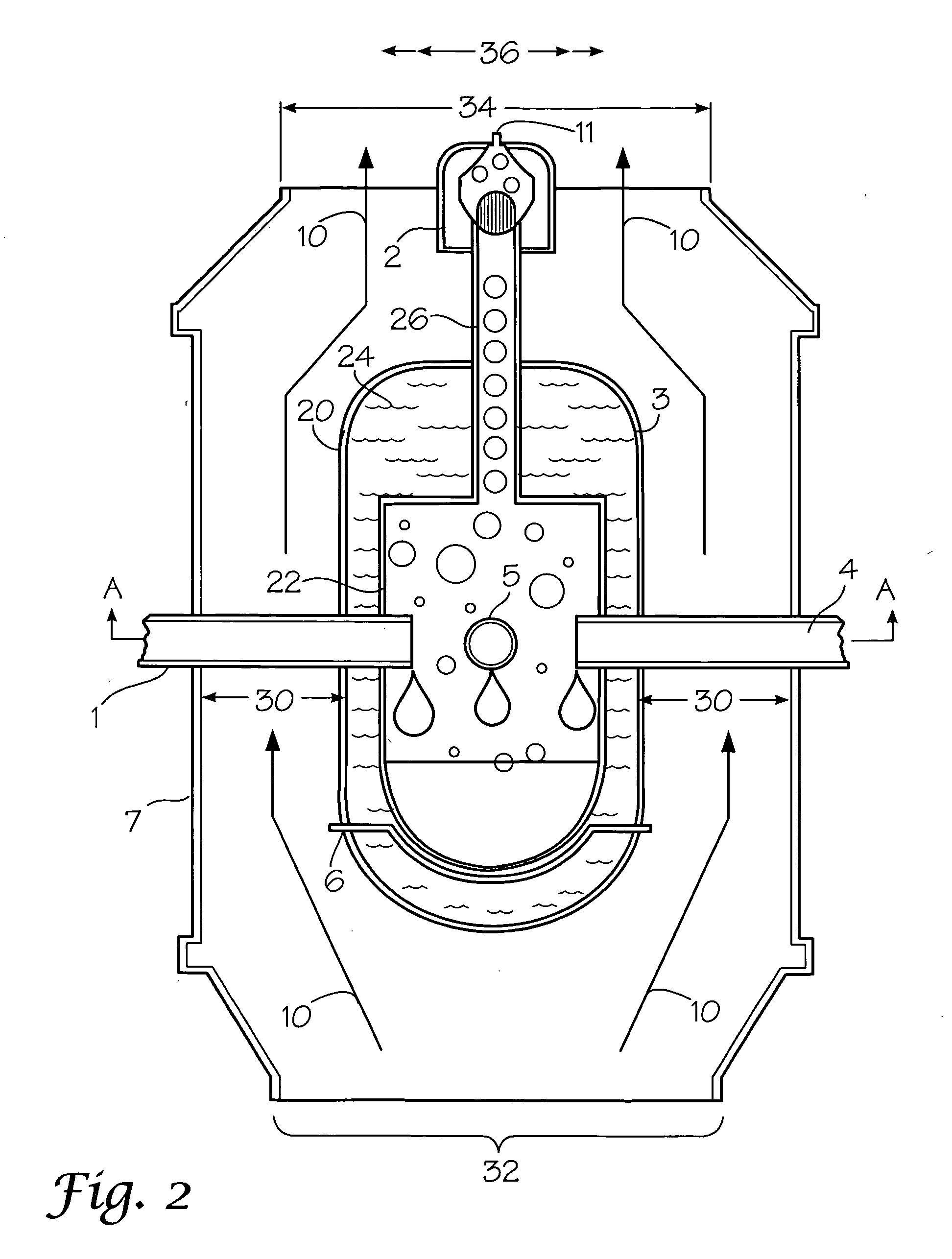 Reactor for production of chlorine dioxide, methods of production of same, and related systems and methods of using the reactor