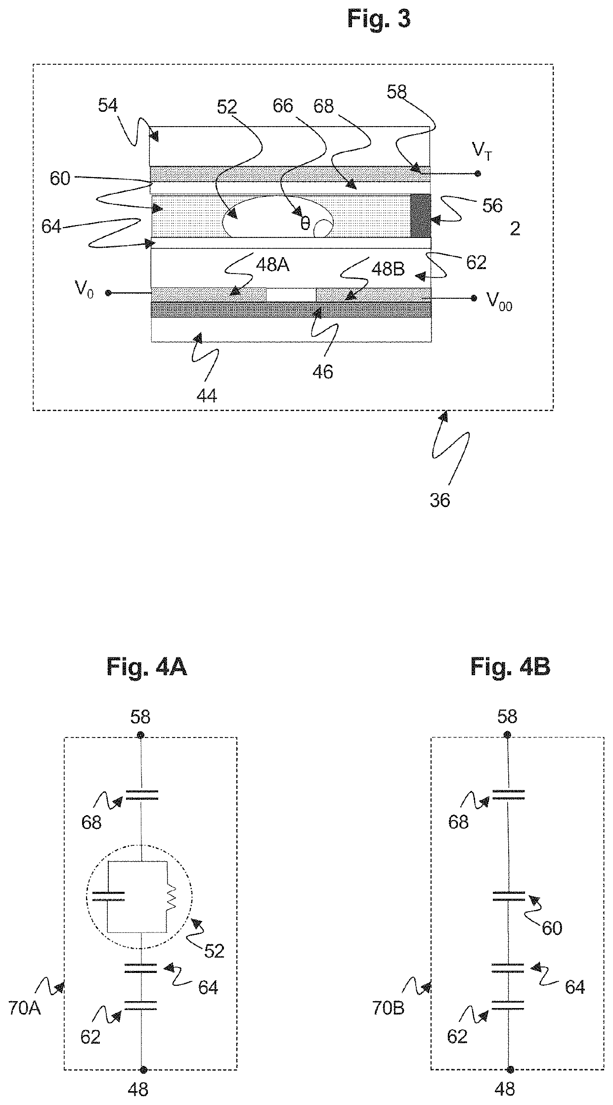 AM-EWOD circuit configuration with sensing column detection circuit