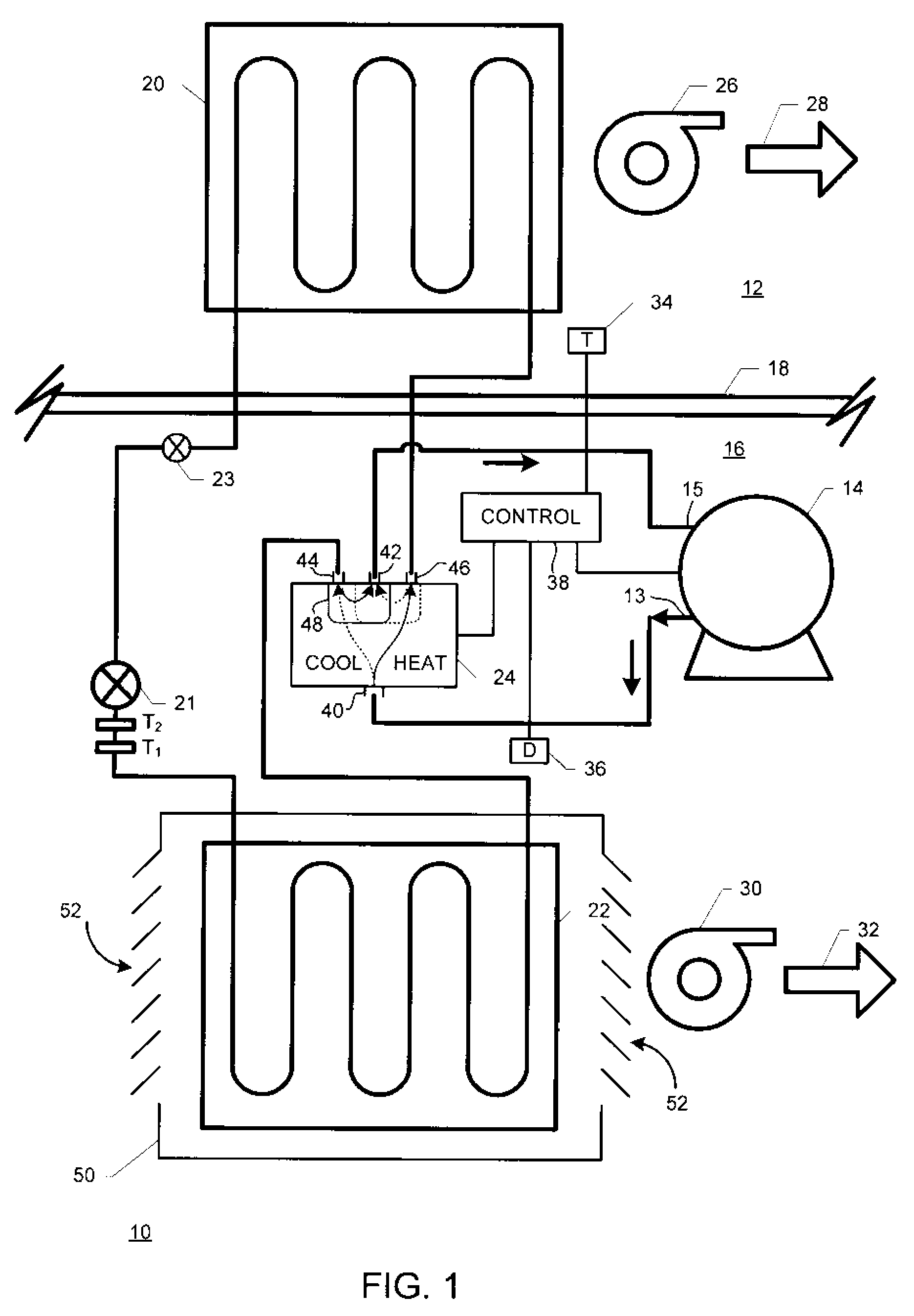 Method and apparatus for removing ice from outdoor housing for an environmental conditioning unit