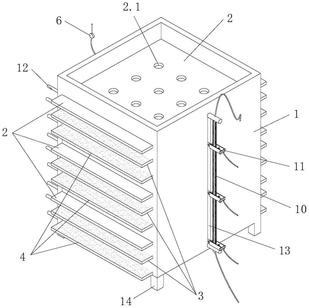 Physical and mechanical parameter measuring device for unsaturated expansive soil