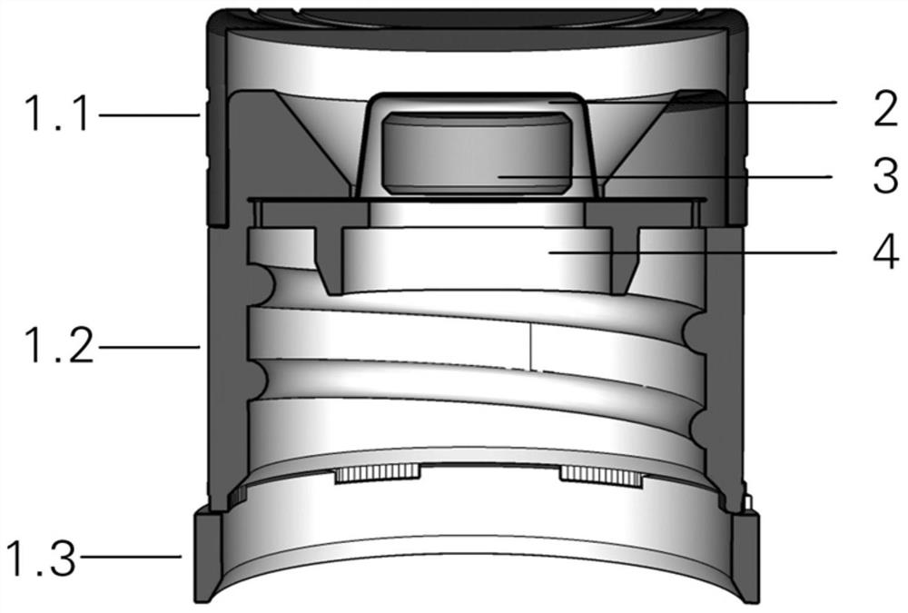 Novel bottle cap with independent stock bin