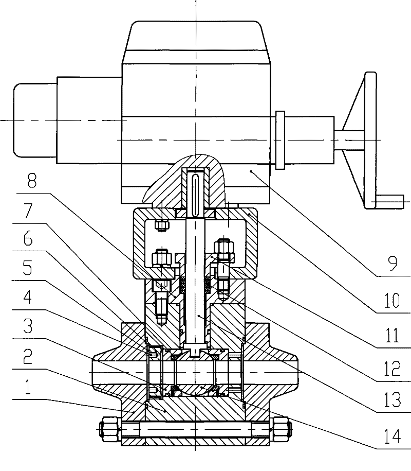 Safe level high-pressure ball valve