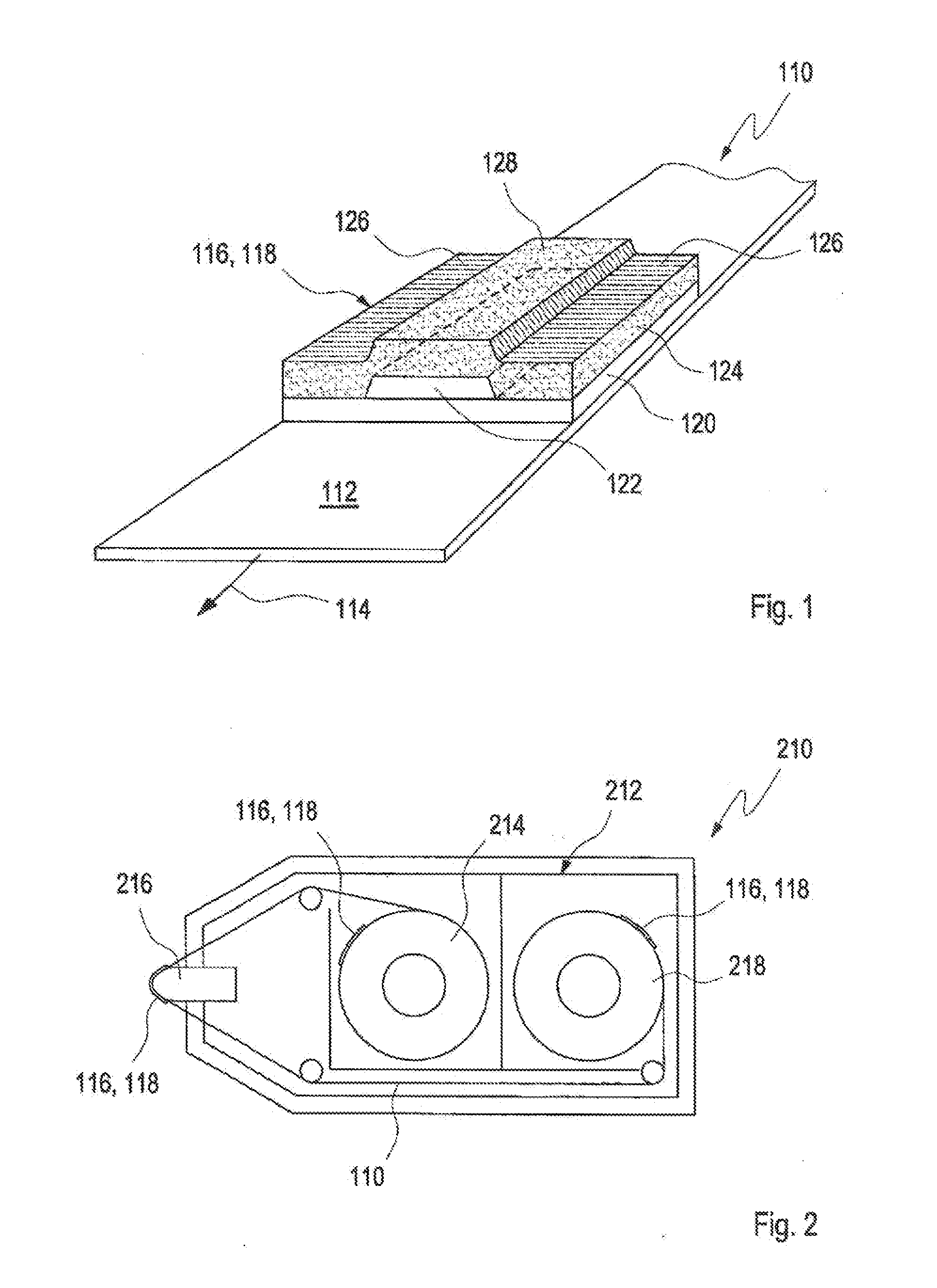 Method for producing a tape product having diagnostic aids