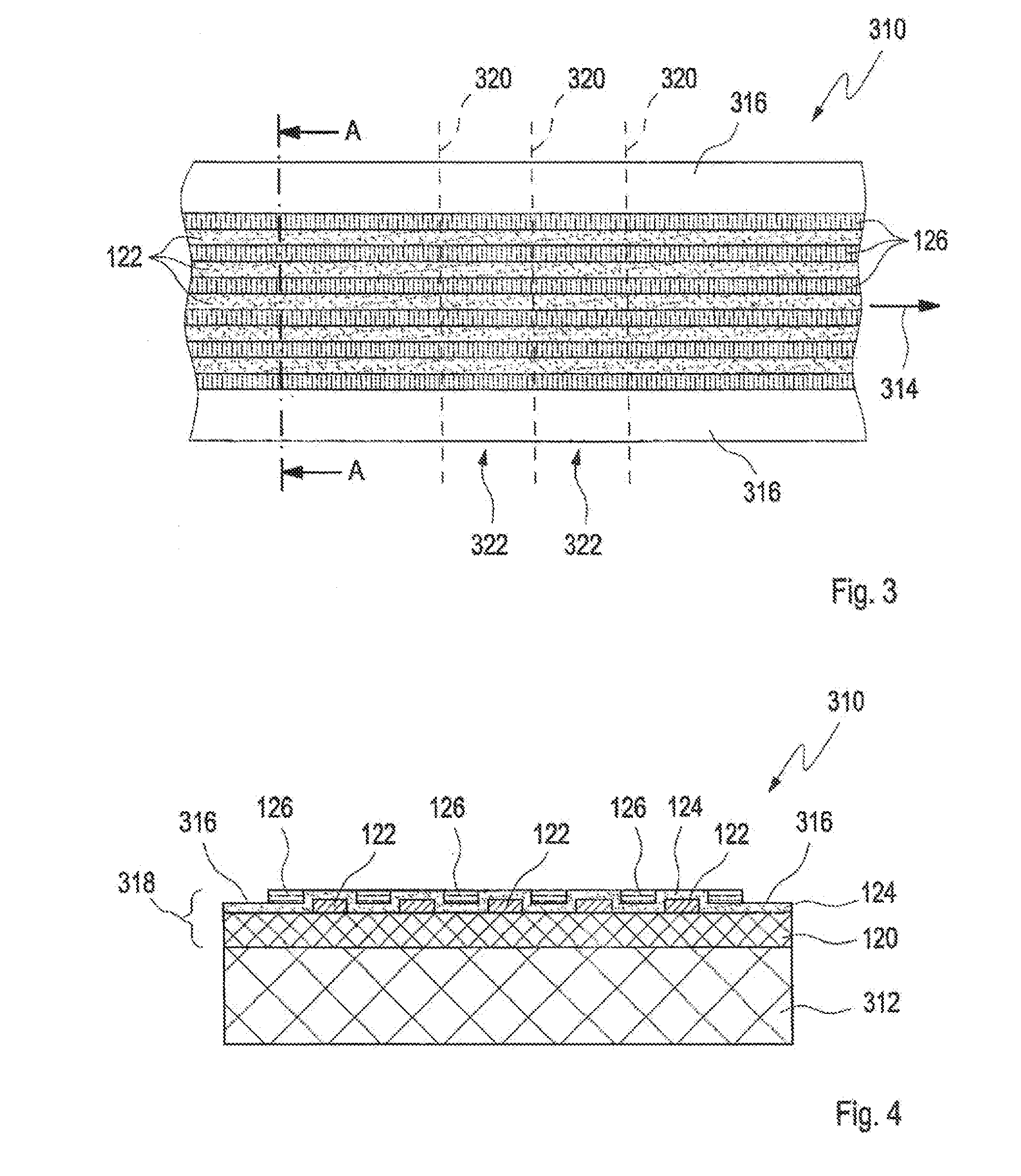 Method for producing a tape product having diagnostic aids